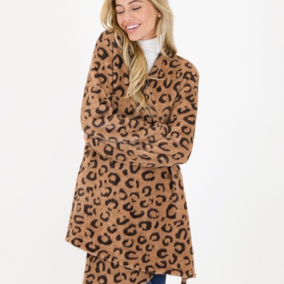 NWT Natural Luxe Leopard Cardigan - Picture 2 of 2